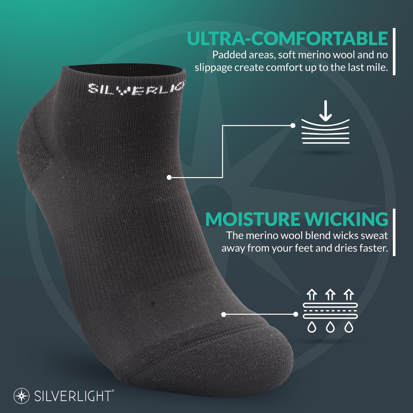 Silverlight Socks (Medium Ankle)