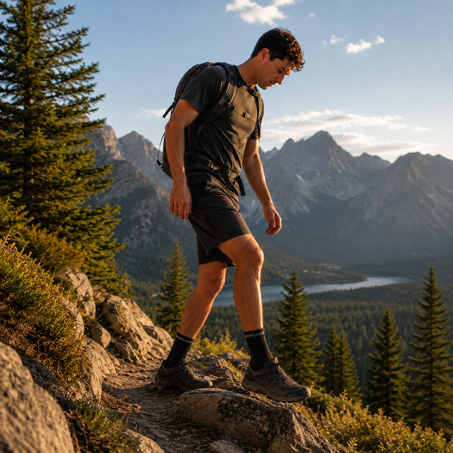 Durable Silverlight technical hiking socks