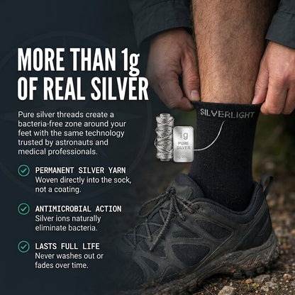Silverlight Crew Socks