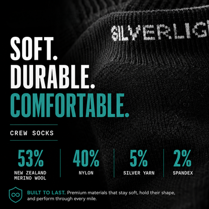 Silverlight Crew Socks